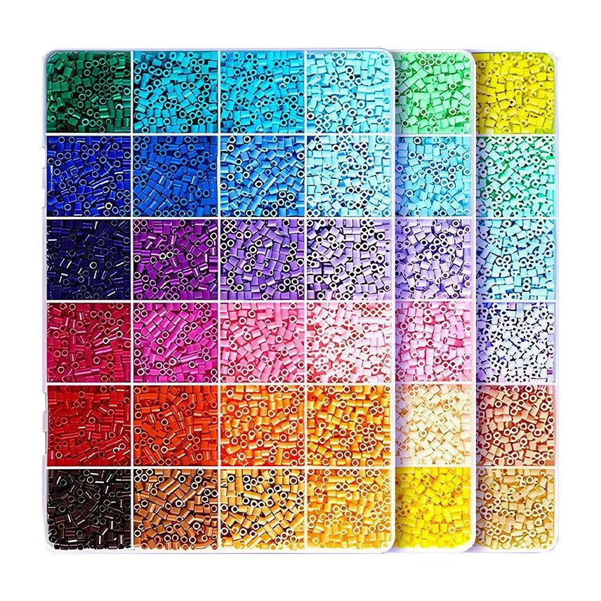 Kit de Margele Perle, Flippy, Set DIY 3D din 72 de Culori, 6000 de piese, Instrumente pentru Margele Incluse, 2.6 mm in
