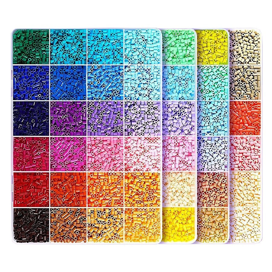 Kit de Margele Perle, Flippy, Set DIY 3D din 96 de Culori, 8000 de piese, Instrumente pentru Margele Incluse, 2.6 mm in