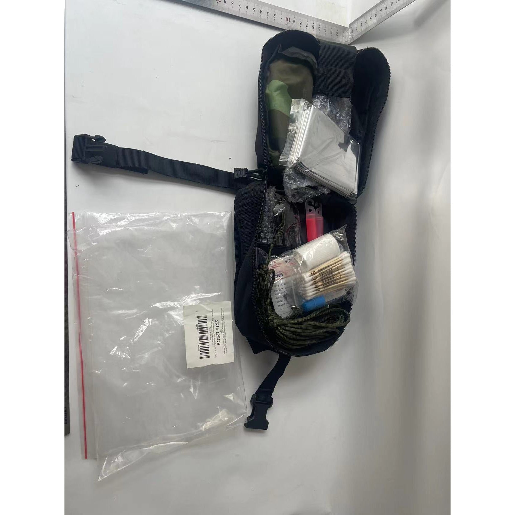 Kit supravietuire multifuncional Flippy, 42 de Instrumente Profesionale, Echipament de prim-ajutor, Drumetie, Camping,