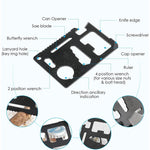 Kit supravietuire multifunctional 13 in 1 Flippy, Instrumente profesionale, agatatoare ghiozdan, pentru Camping,