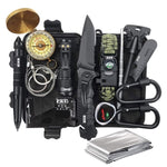 Kit supravietuire multifunctional 16 in 1 Flippy, Instrumente profesionale, Agatatoare ghiozdan, pentru Camping,