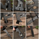 Kit Supravietuire Multifunctional Flippy, Instrumente Profesionale, Sub Forma de Trusa, pentru Camping, Drumetii si