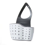 Suport Scurgere pentru Burete si Laveta de Vase Bucatarie, Flippy, Albastru, Curea Reglabila, Plastic Flexibil, 15x 5x
