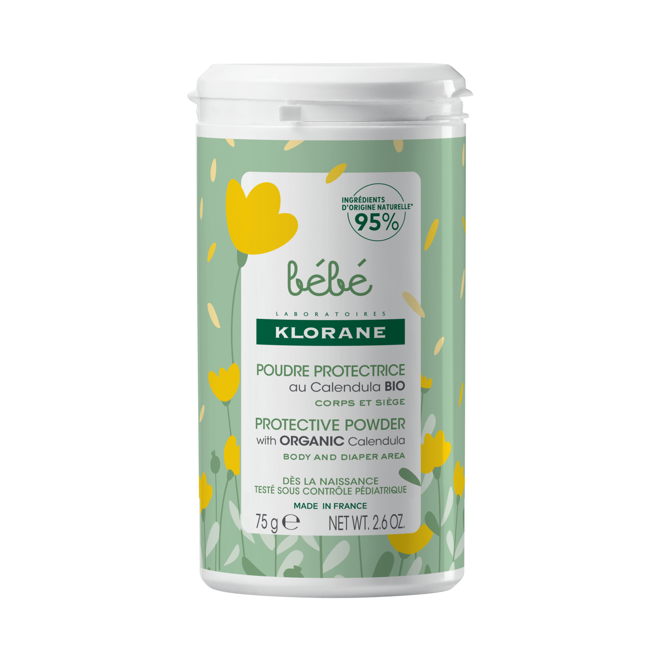 Klorane, Baby, Protector, Pudră pentru corp, 75 g