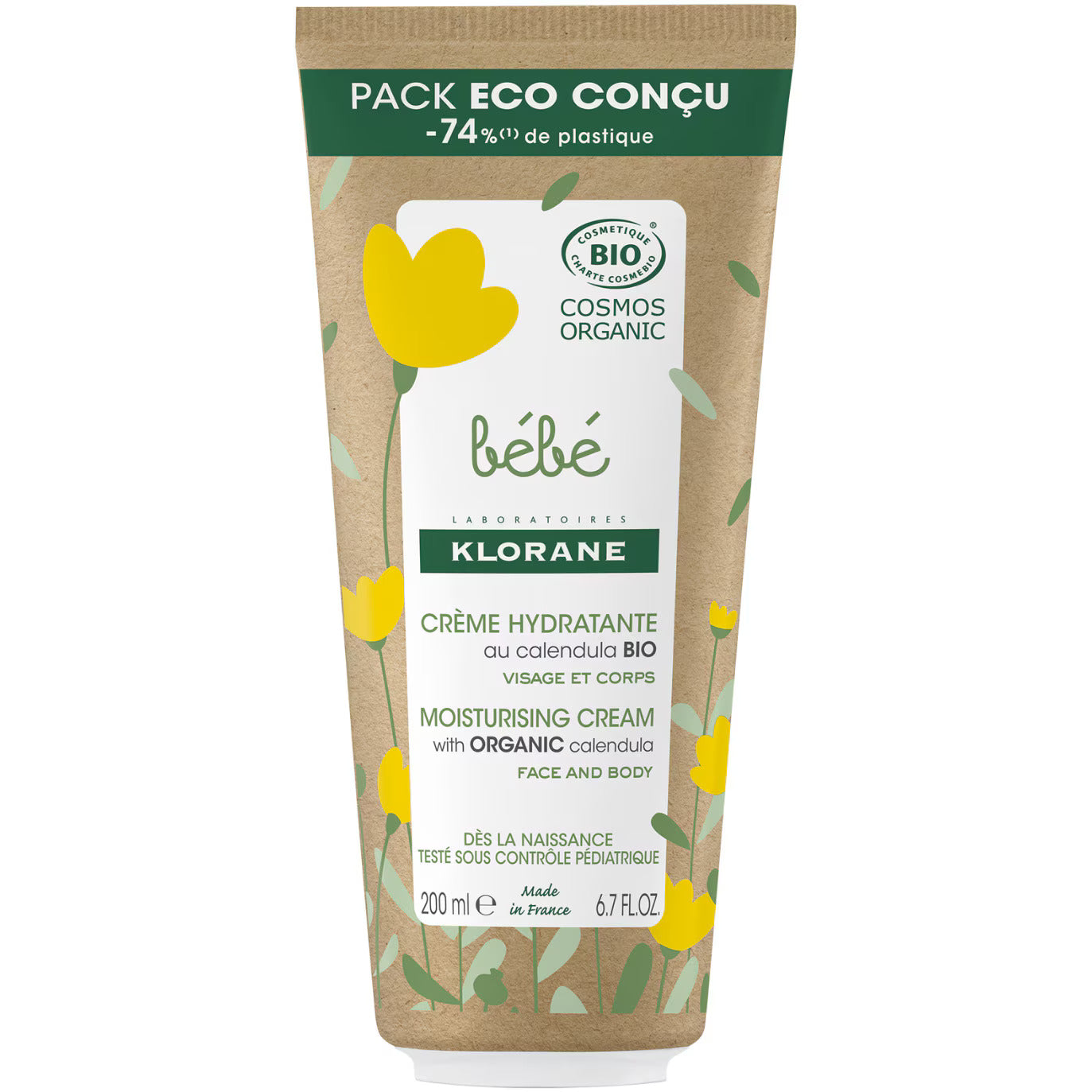 Klorane, Baby, Cream, Masajere, Față și corp, Unisex, Copii