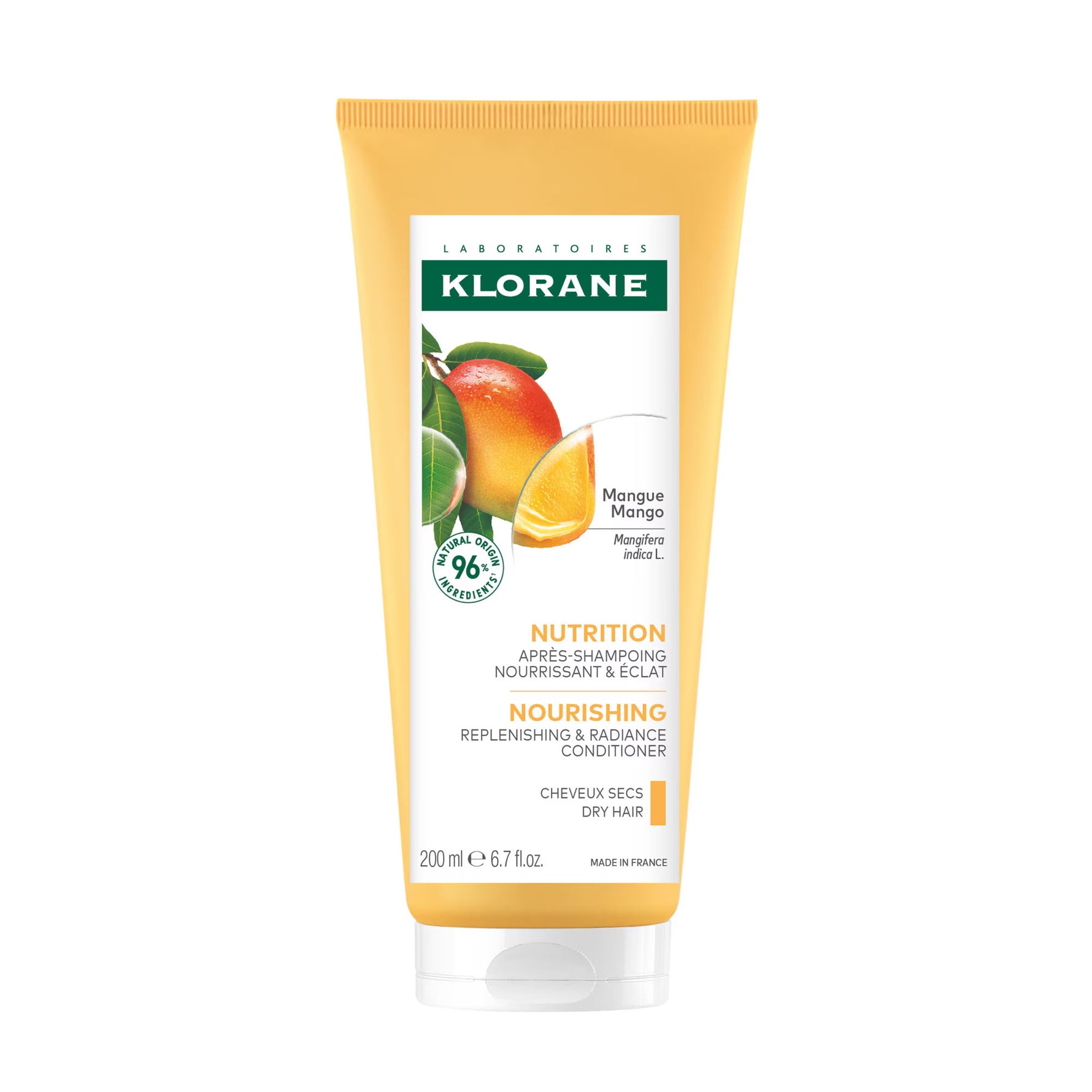 Klorane, Mango Butter Nutrition, Mango, Balsam de păr, Pentru hrănire, 200 ml