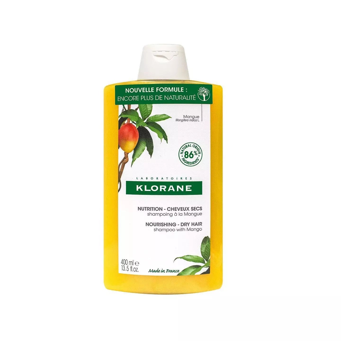 Klorane, Mango Butter Nutrition, Mango, Șampon pentru păr, Pentru hrănire, 400 ml