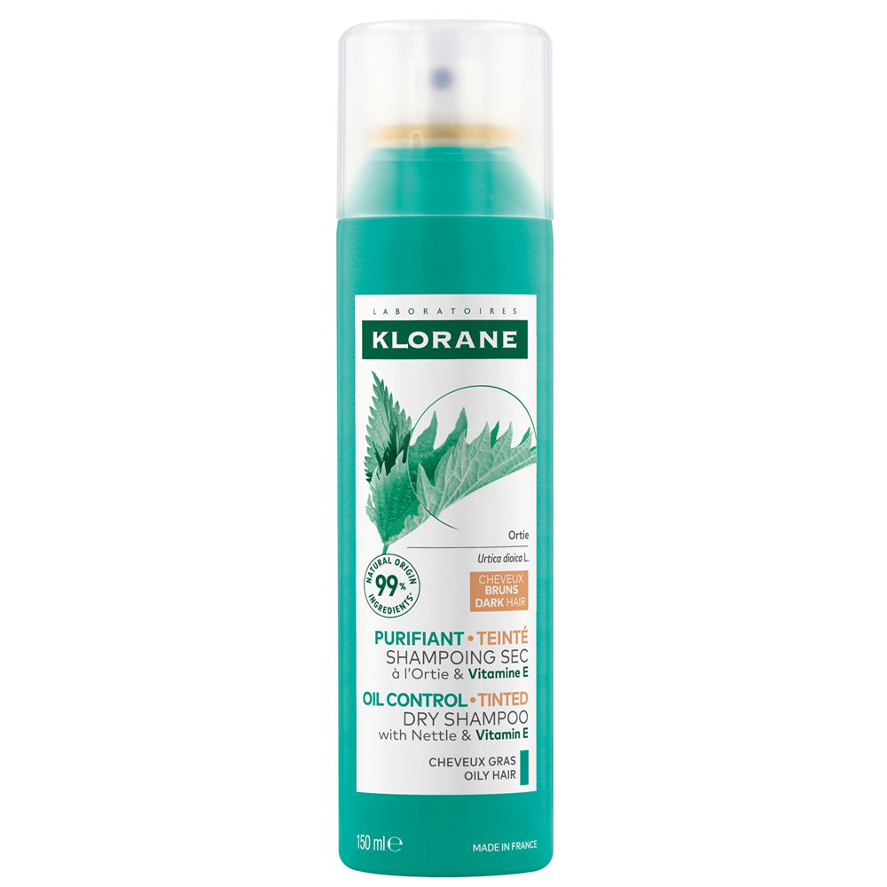 Klorane, Nettle, Conține vitamina E, Șampon pentru colorarea părului, Pentru păr închis la culoare, 150 ml