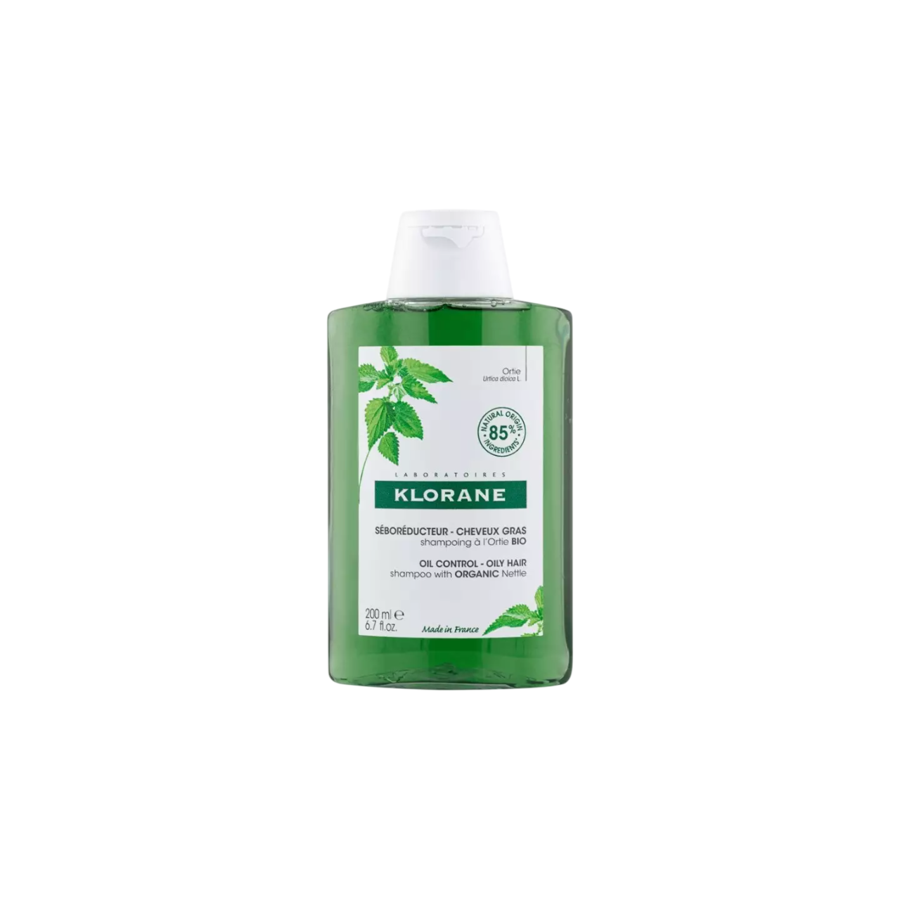 Klorane, Nettle, Șampon pentru păr, Controlul uleiului, 200 ml