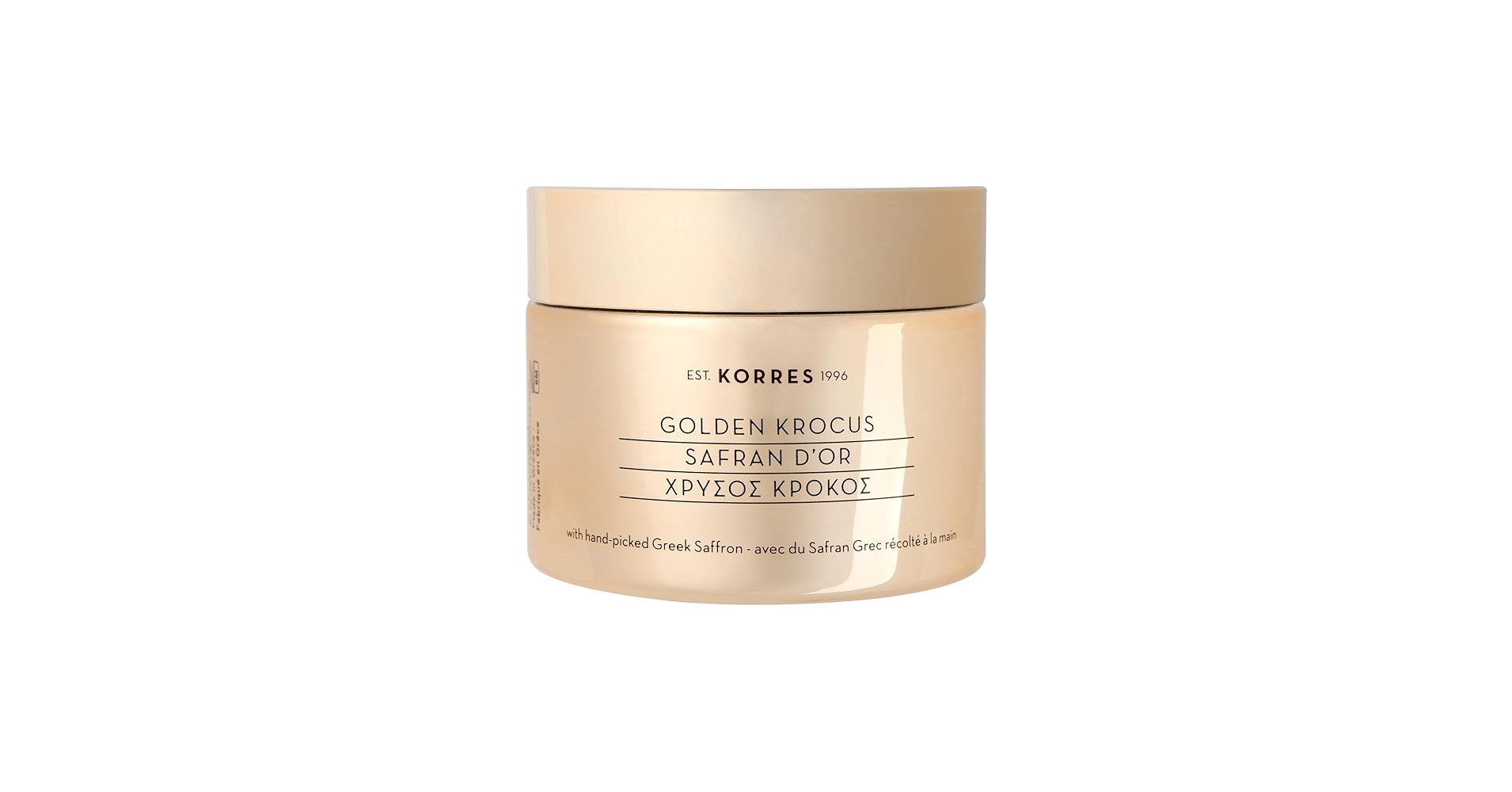 Korres, Golden Krocus, Umplere, Smântână, Pentru față și gât, 50 ml
