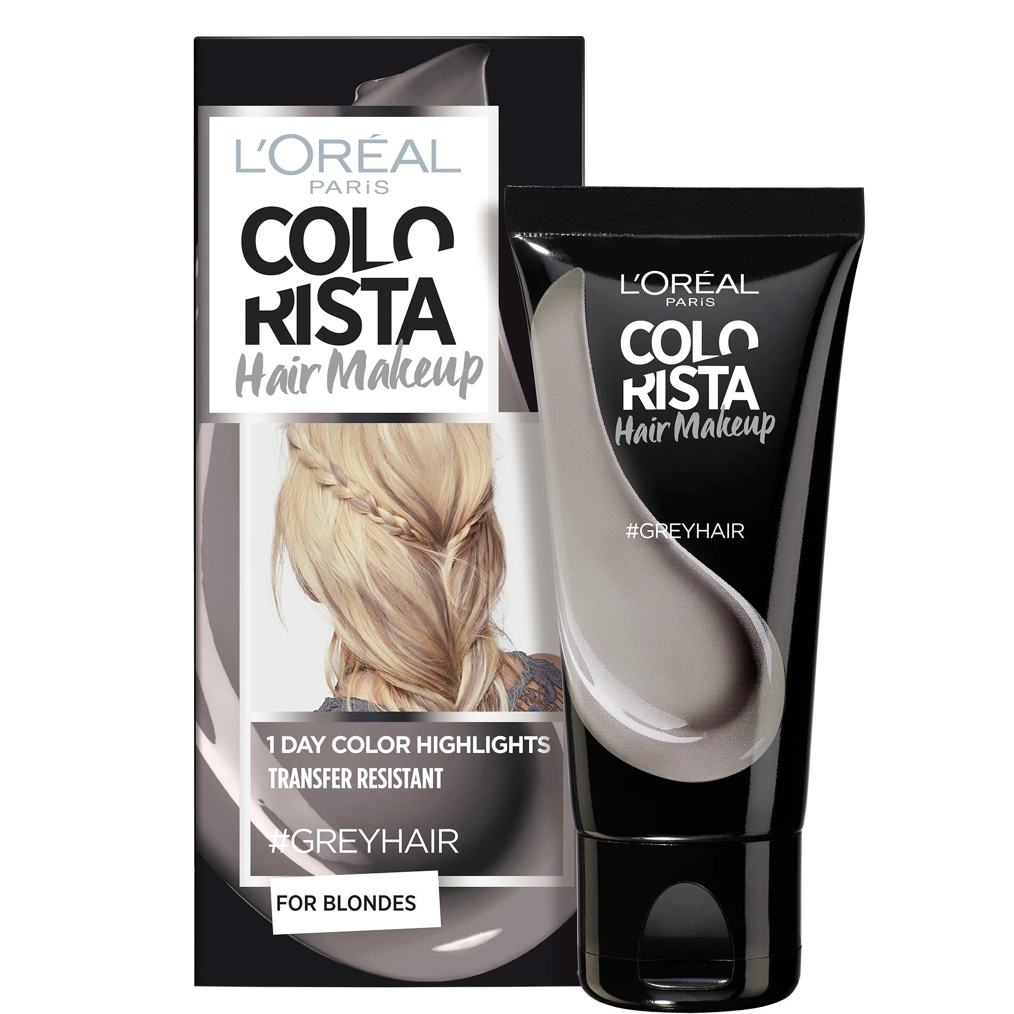 L'Oreal Paris, Colorista Hair Makeup, Vopsea de păr semi-permanentă,  #GREYHAIR, 30 ml - Olmarkt