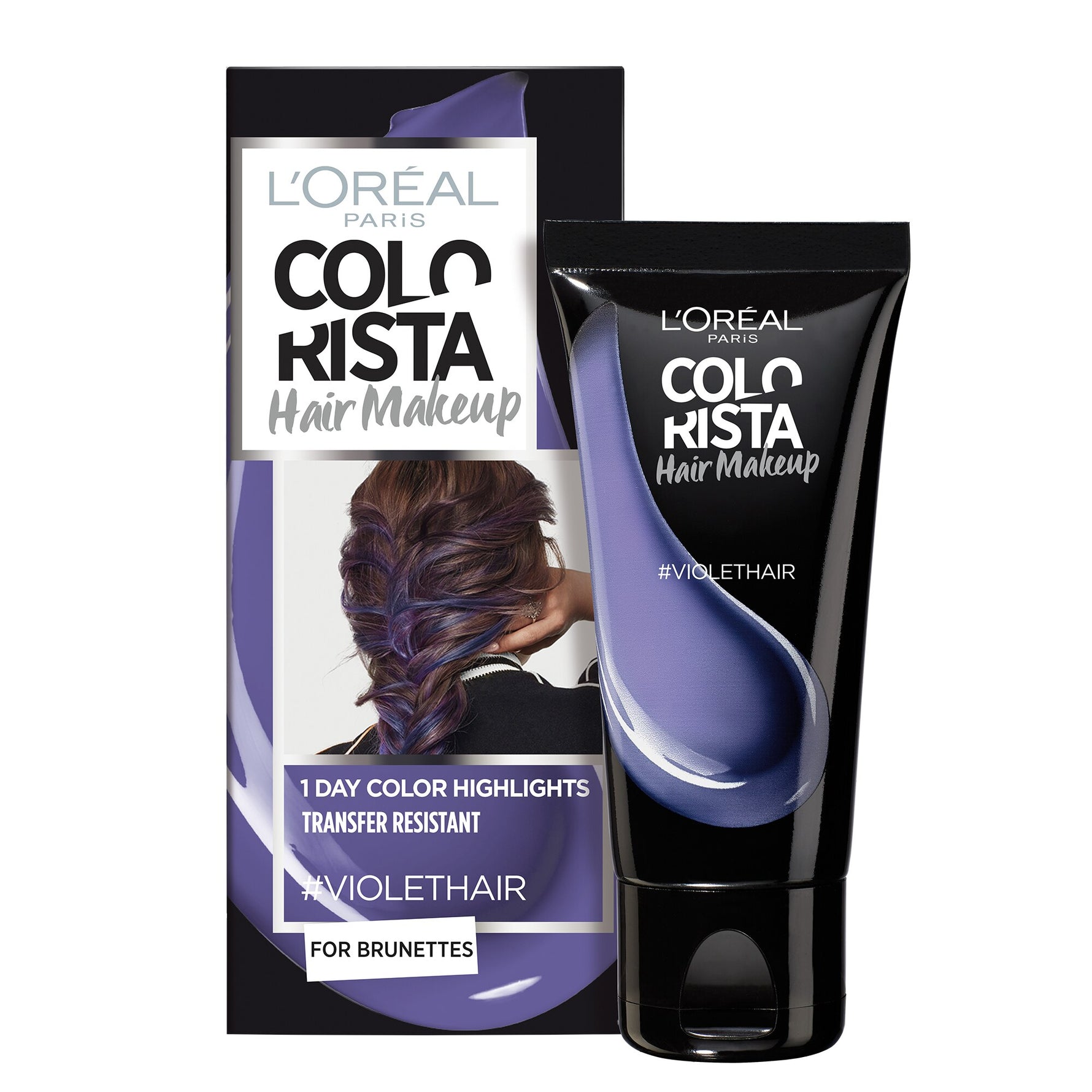 L'Oreal Paris, Colorista Hair Makeup, Vopsea de păr semi-permanentă,  #VIOLETHAIR, 30 ml - Olmarkt