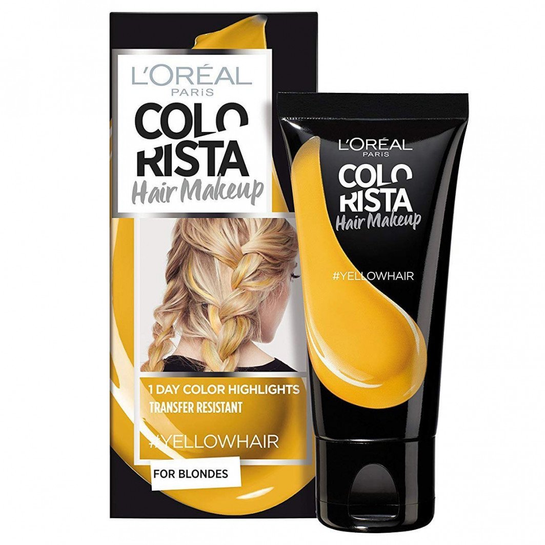L'Oreal Paris, Colorista Hair Makeup, Vopsea de păr semi-permanentă,  #YELLOWHAIR, 30 ml - Olmarkt
