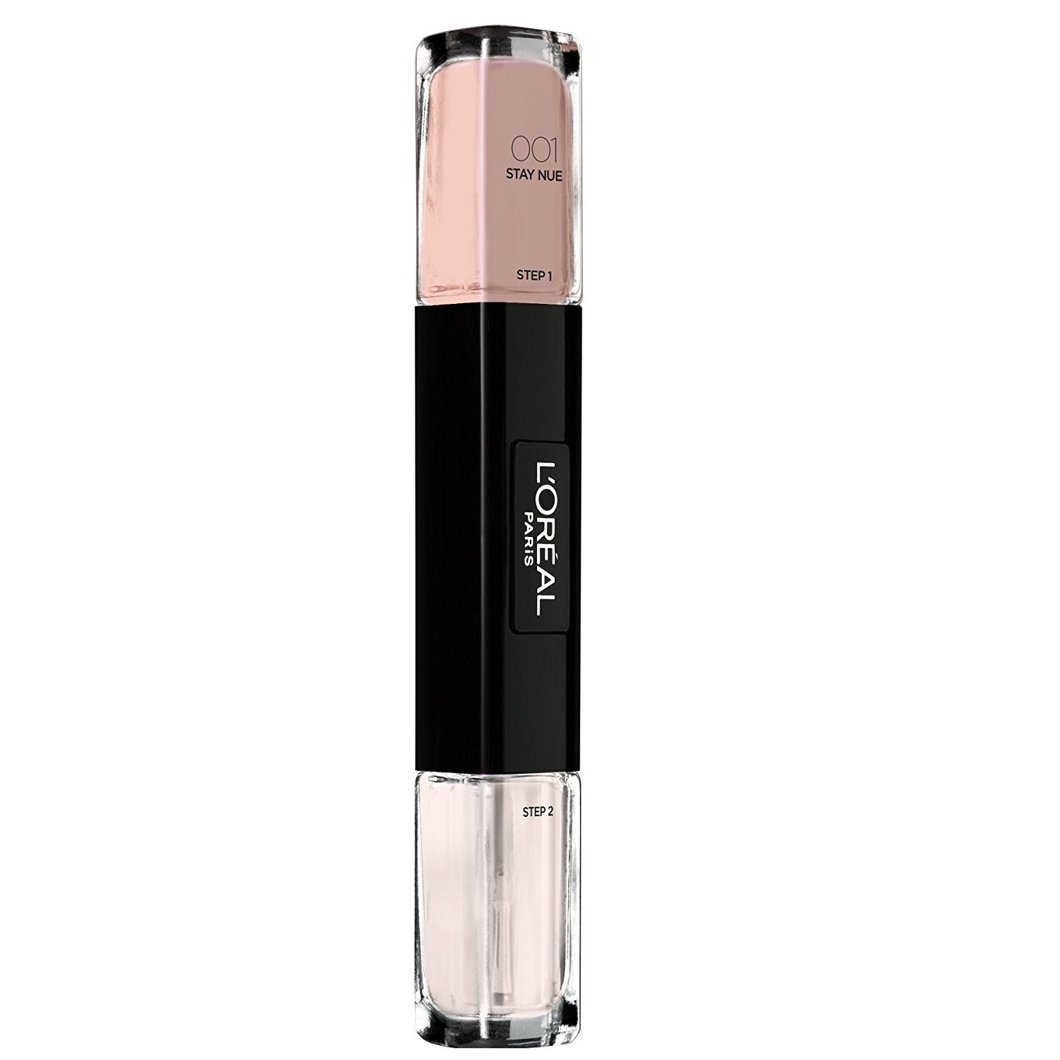 L'Oreal Paris, Infallible, Efect de gel, Ojă de unghii 2-în-1, 001, Rămâi Nue, 2 x, 5 ml - Olmarkt