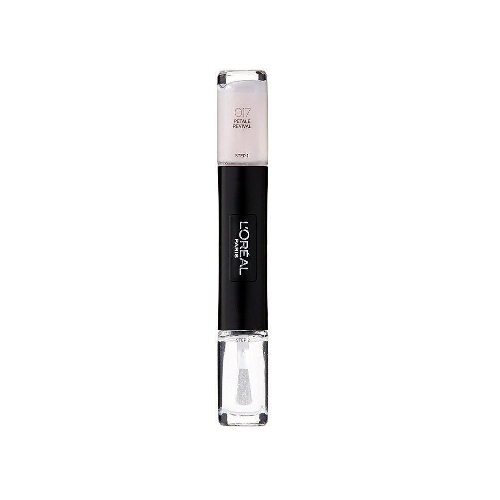 L'Oreal Paris, Infallible, Efect de gel, Ojă de unghii 2-în-1, 017, Revigorare Petale, 2 x, 5 ml - Olmarkt
