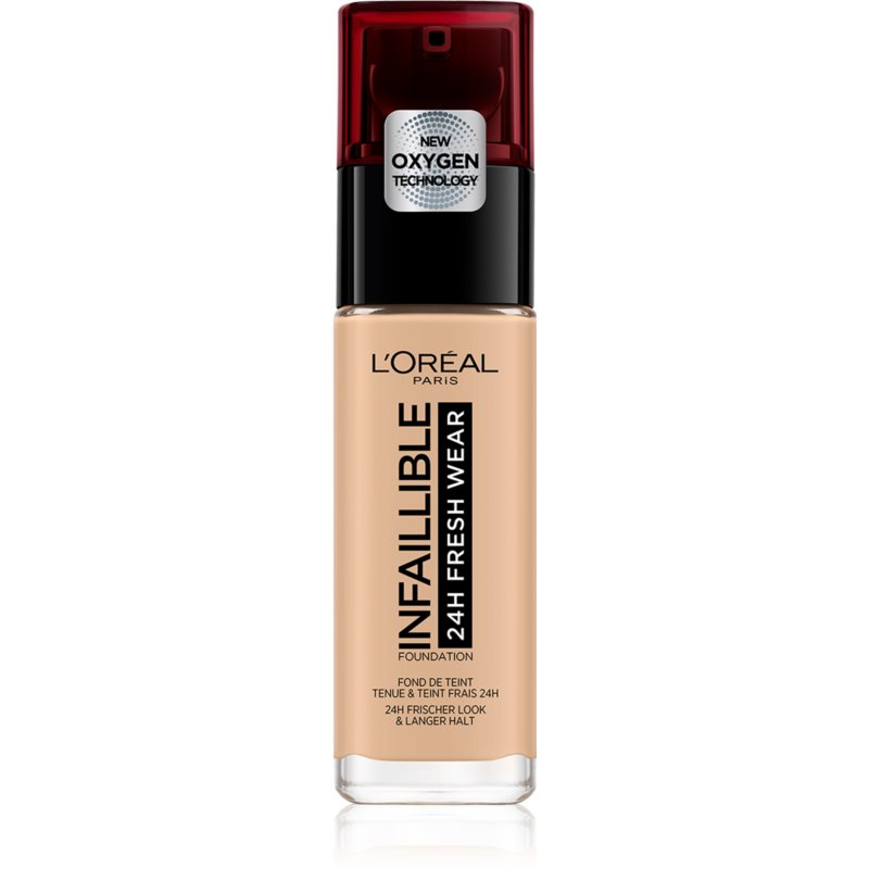 L'Oreal Paris, Infallible, Fond de ten lichid, 125 Trandafir Natural, SPF 25, 30 ml