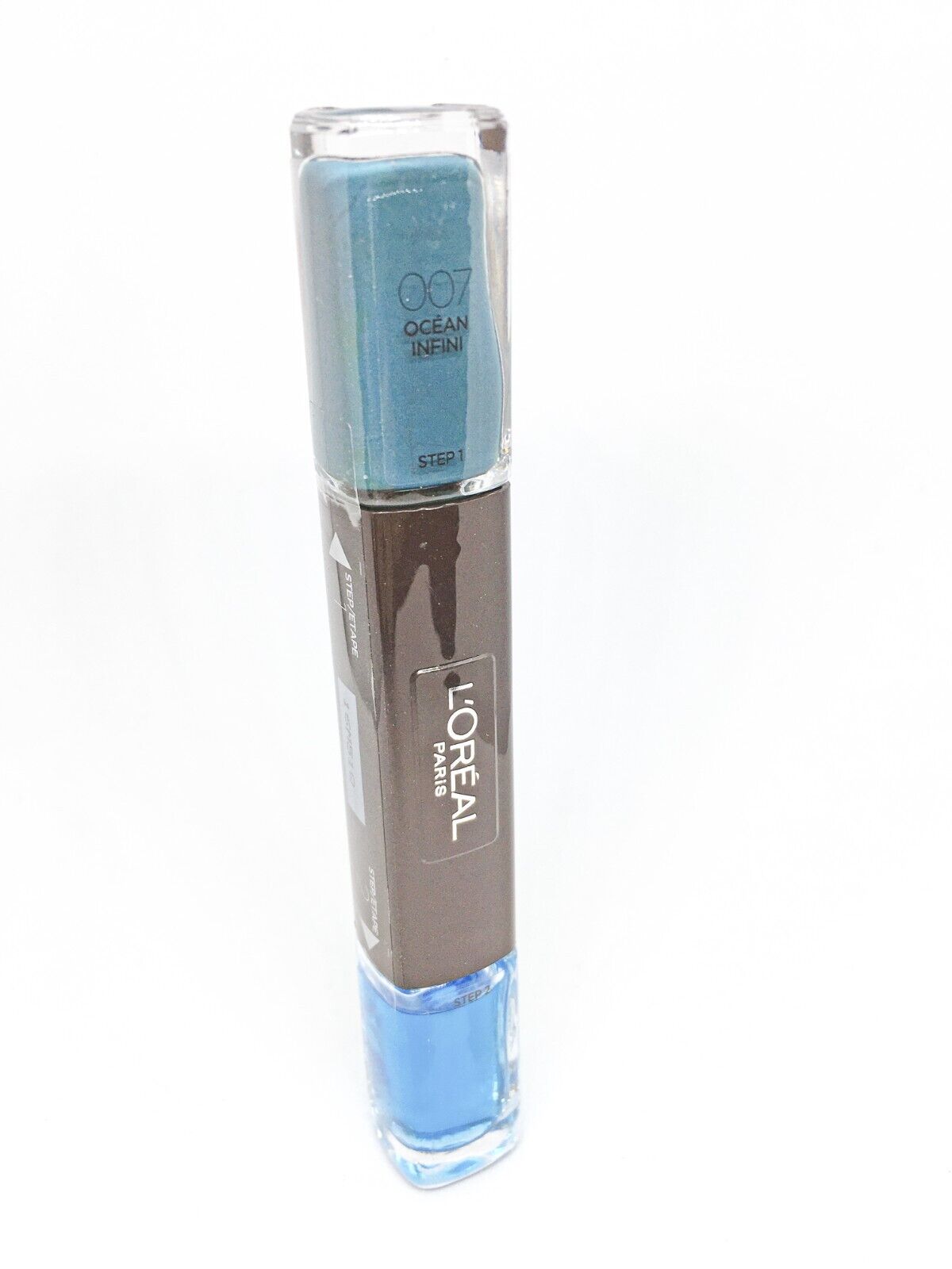 L'Oreal Paris, Infallible, Ojă de unghii 2-în-1, 007, Ocean Infinit, 2 x, 5 ml - Olmarkt