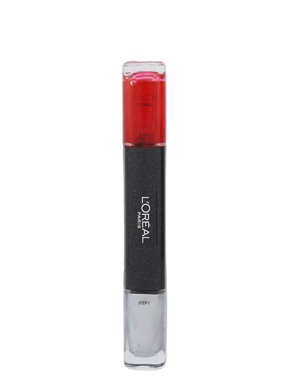 L'Oreal Paris, Infallible, Ojă de unghii 2-în-1, MTX 028, Coral, 2 x, 5 ml - Olmarkt