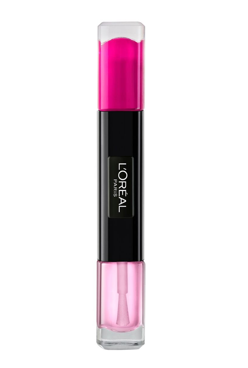 L'Oreal Paris, Infallible, Ojă de unghii 2-în-1, 132, Vopsea roz, 2 x, 5 ml - Olmarkt