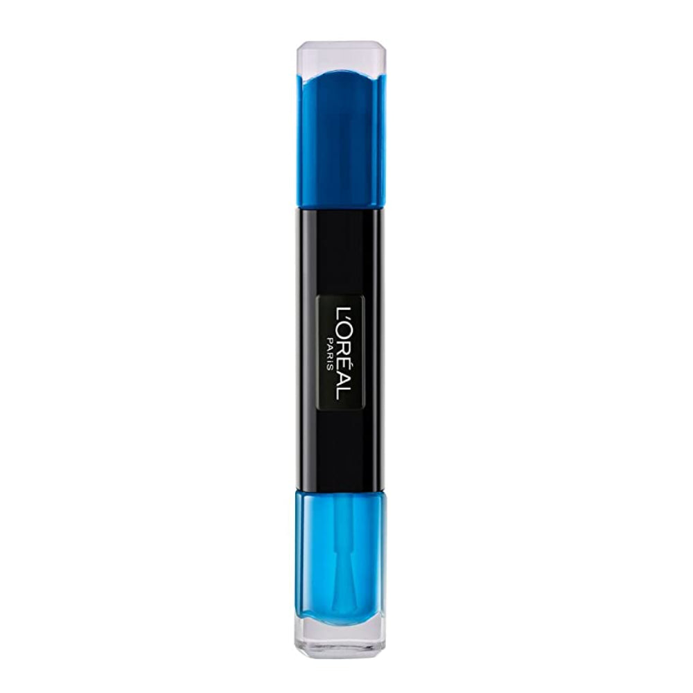 L'Oreal Paris, Infallible, Ojă de unghii 2-în-1, 133, Paletă albastră, 2 x, 5 ml - Olmarkt