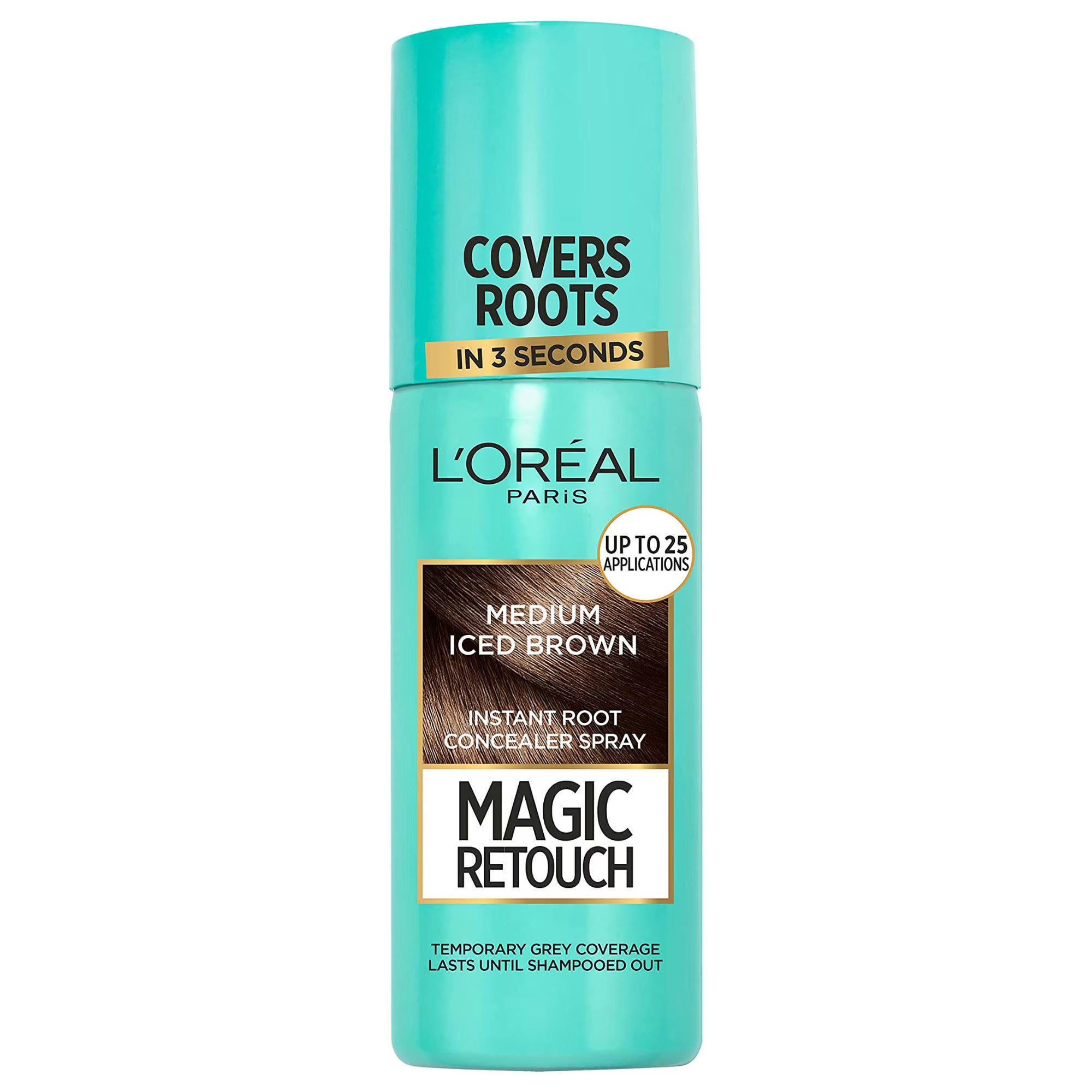 L'Oreal Paris, Magic Retouch, Spray pentru retușul rădăcinilor,   Medium Iced Brown, 75 ml