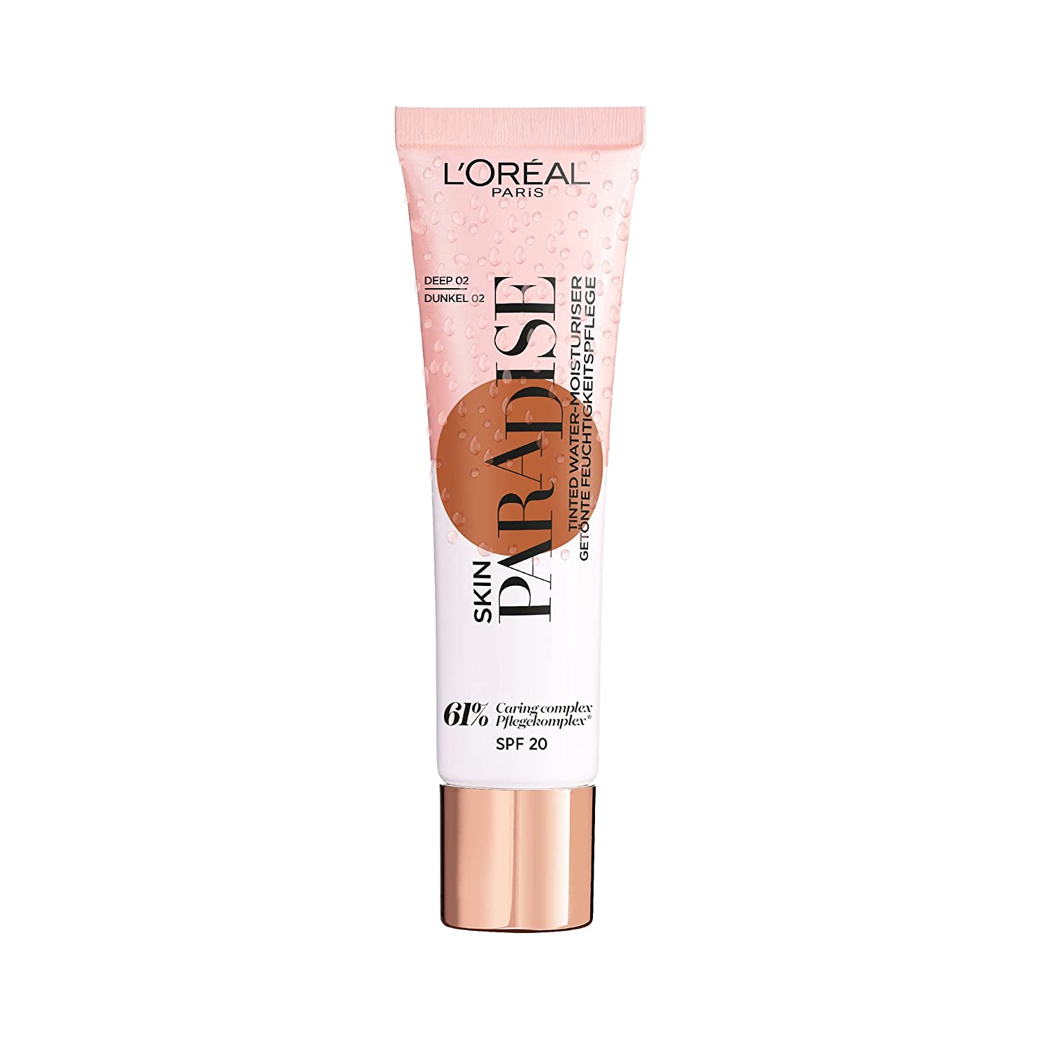 L'Oreal Paris, Skin Paradise, Aloe Vera, Hidratant, Cremă pe bază de apă, Pentru față, SPF 20, 02, Adânc, 30 ml - Olmarkt