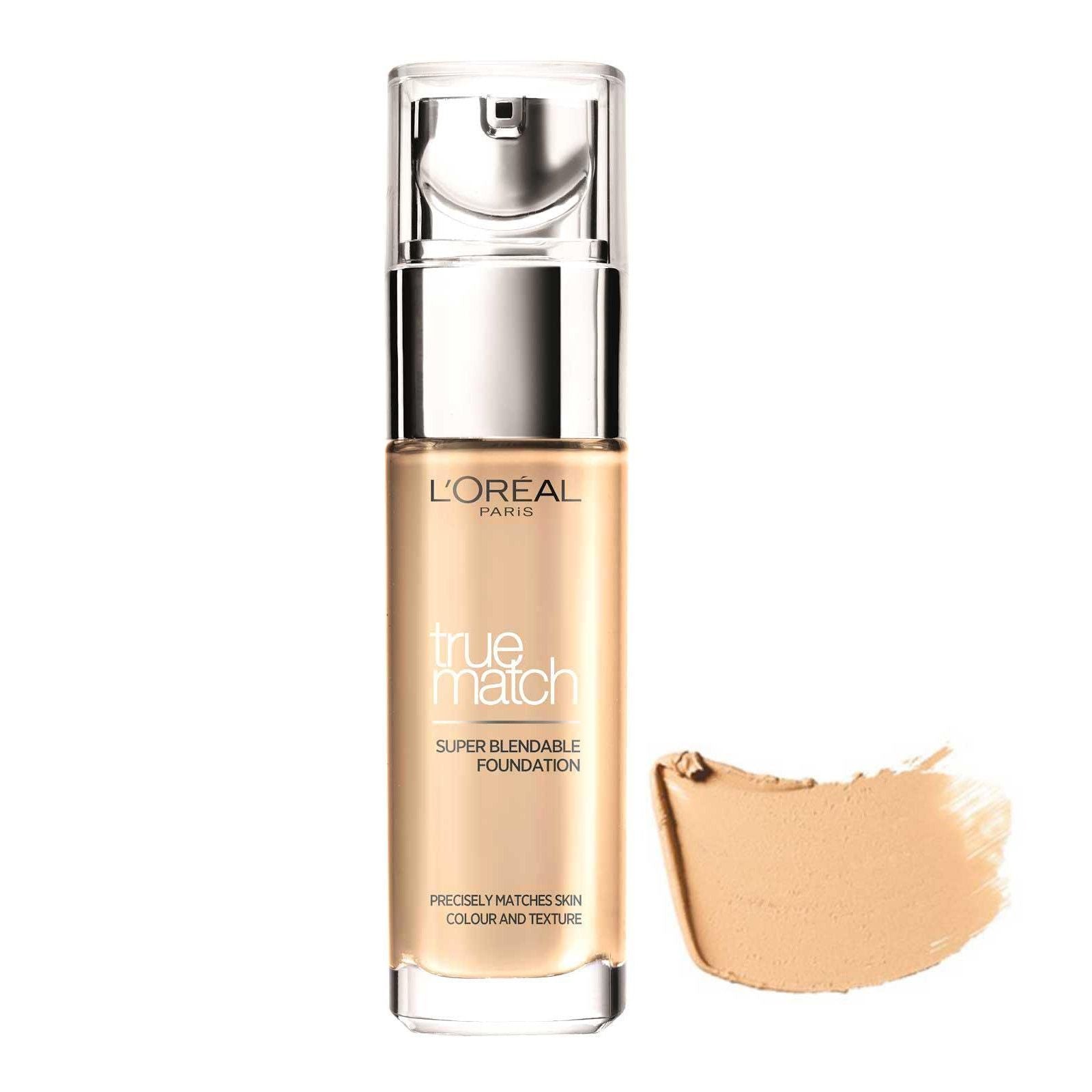 L'Oreal Paris, True Match, Acid hialuronic, Finisaj natural, Fond de ten lichid, 5.N, Nisip Sable, SPF 17, 30 ml