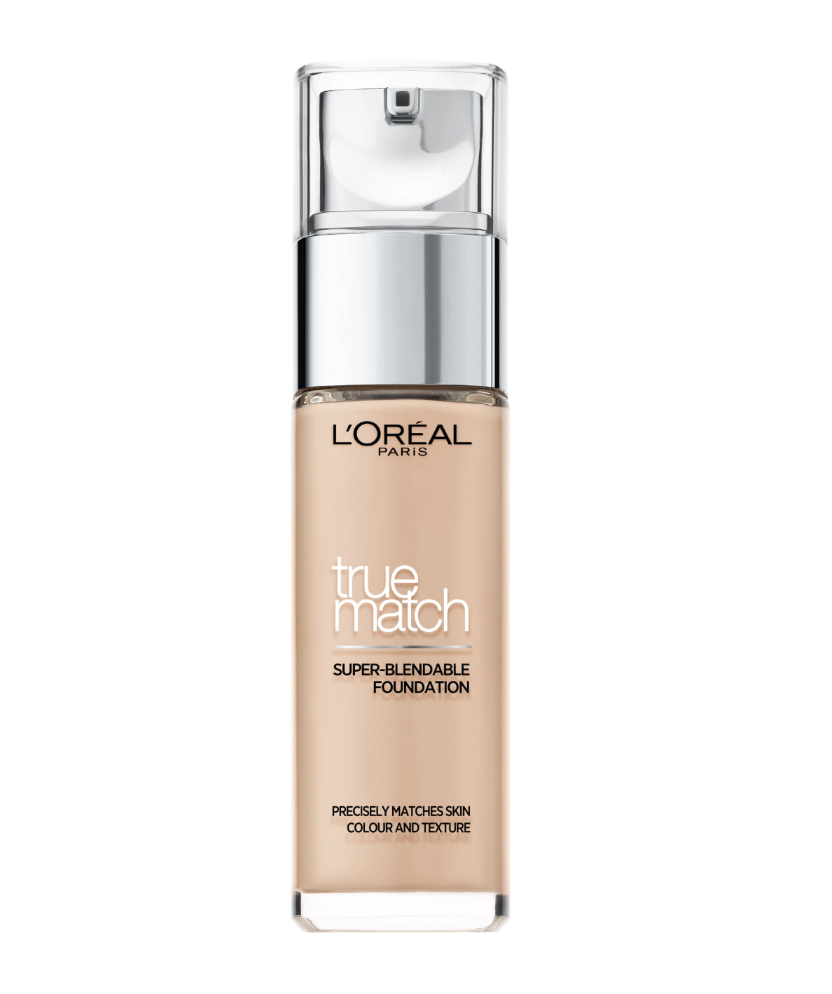 L'Oreal Paris, True Match, Finisaj natural, Fond de ten lichid, 1R1C, Fildes Roz, SPF 17, 30 ml