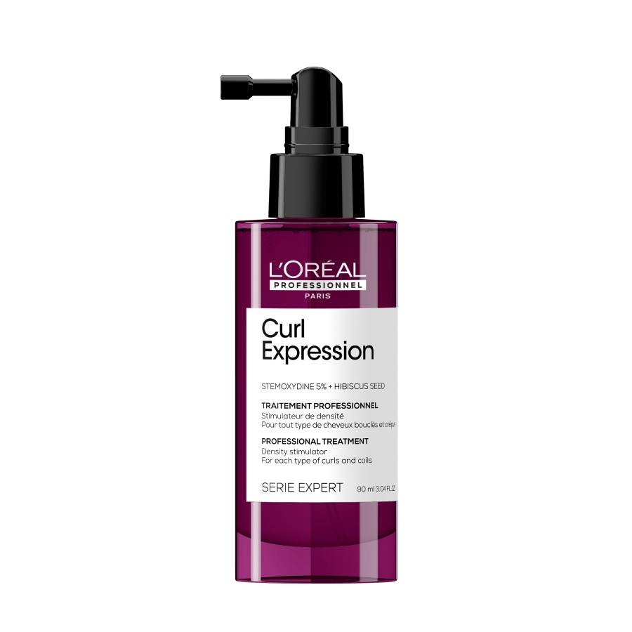 L'Oreal Professionnel, Serie Expert Curl Expression, Stemoxydină5% + Semințe de hibiscus, Spray de tratament pentru scalp, Pentru densitate și vitalitate, 90 ml