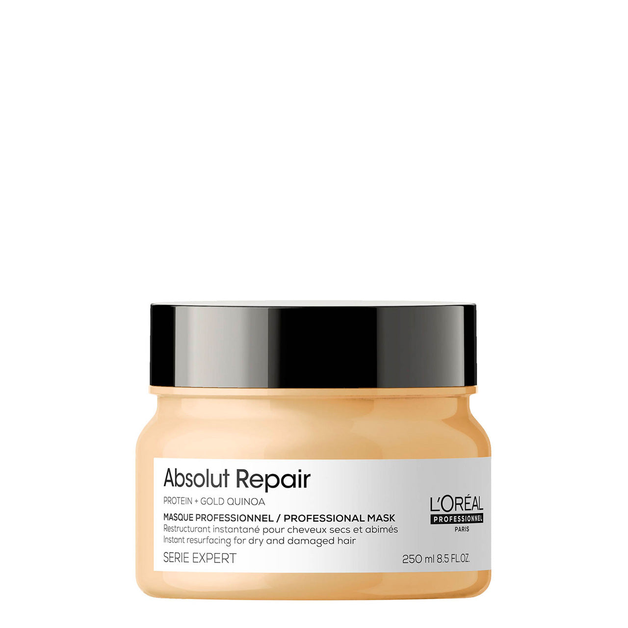 L'Oreal Professionnel, Serie Expert Absolut Repair, Proteină + Quinoa aurie, Mască cremă pentru tratamentul părului, Resurfațare instantanee, 250 ml