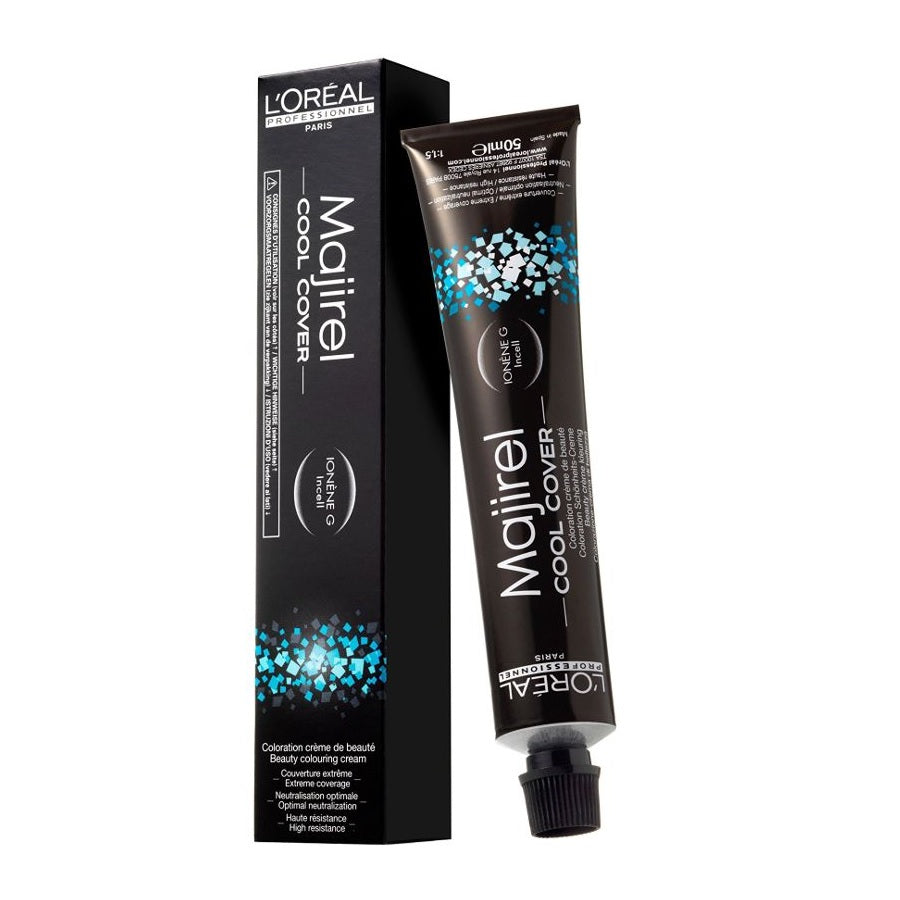 L'Oreal Professionnel, Majirel Cool-Cover, Vopsea permanentă de păr, 7.17 Ash Metallic Blonde, 50 ml
