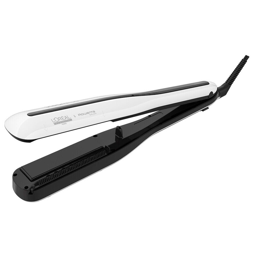 L'Oreal Professionnel, SteamPod, Mini placa de îndreptat părul cu abur electrică, Negru/Alb