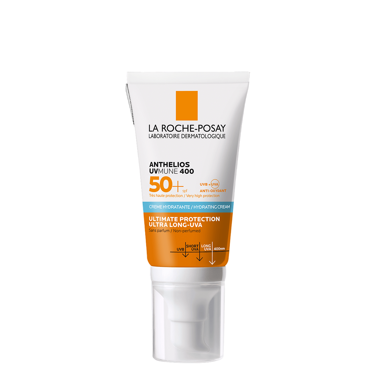 La Roche-Posay, Anthelios UVMune 400, Hidratant, Smântână, Față, SPF 50+, 50 ml