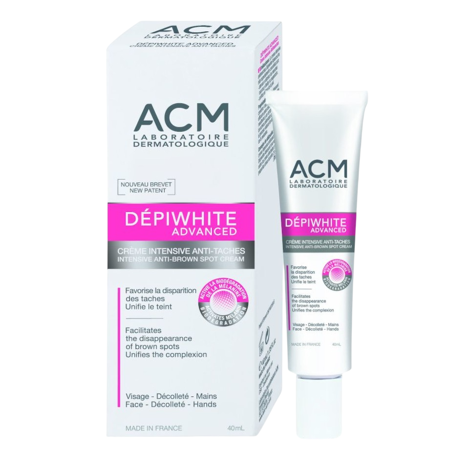 Laboratoire ACM, Depiwhite Advanced, Anti-pete întunecate, Smântână, Pentru față și mâini, 40 ml