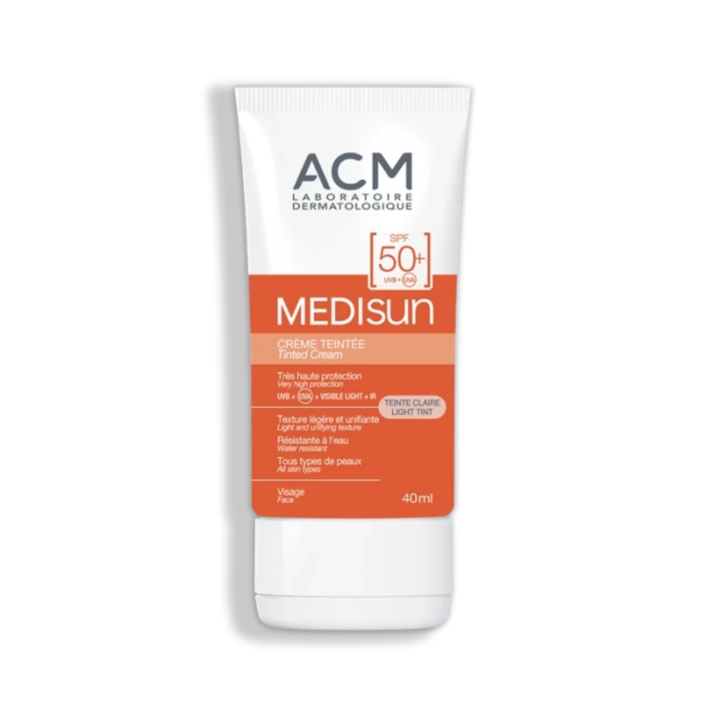 Laboratoire ACM, Medisun, Protecție solară, Hidratant colorat, Lumină, SPF 50+, 40 ml