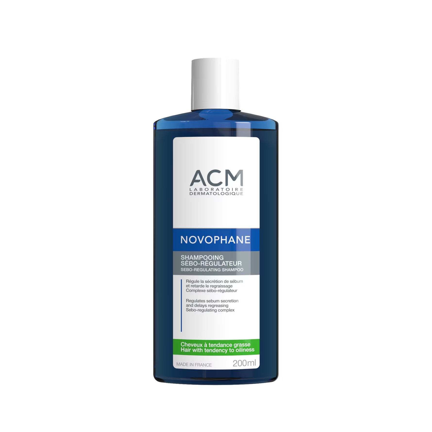 Laboratoire ACM, Novophane, Șampon pentru păr, Pentru reglarea sebumului excesiv, 200 ml - Olmarkt