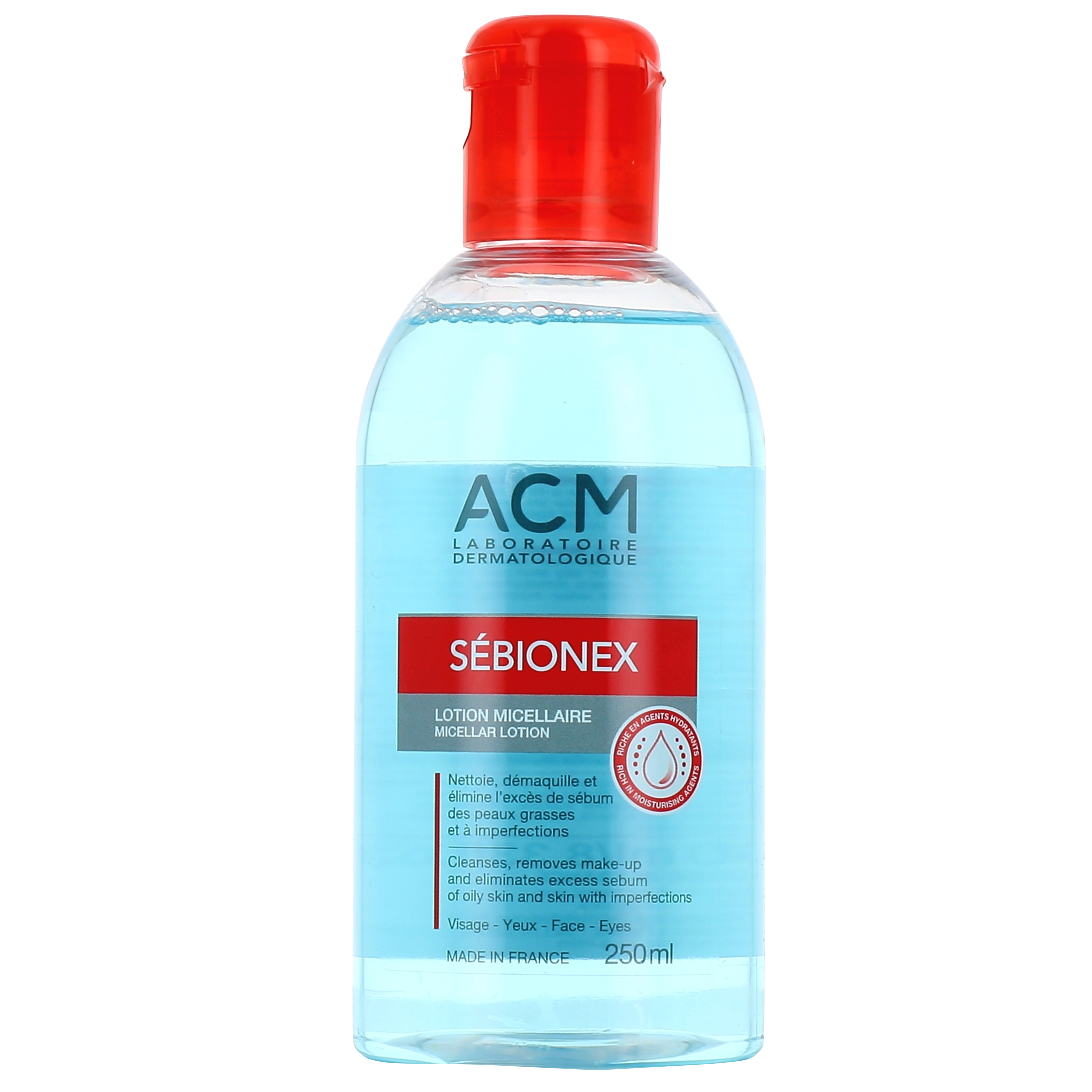 Laboratoire ACM, Sebionex, Elimină impuritățile, Apă micelară, Pentru toate tipurile de piele, 250 ml - Olmarkt