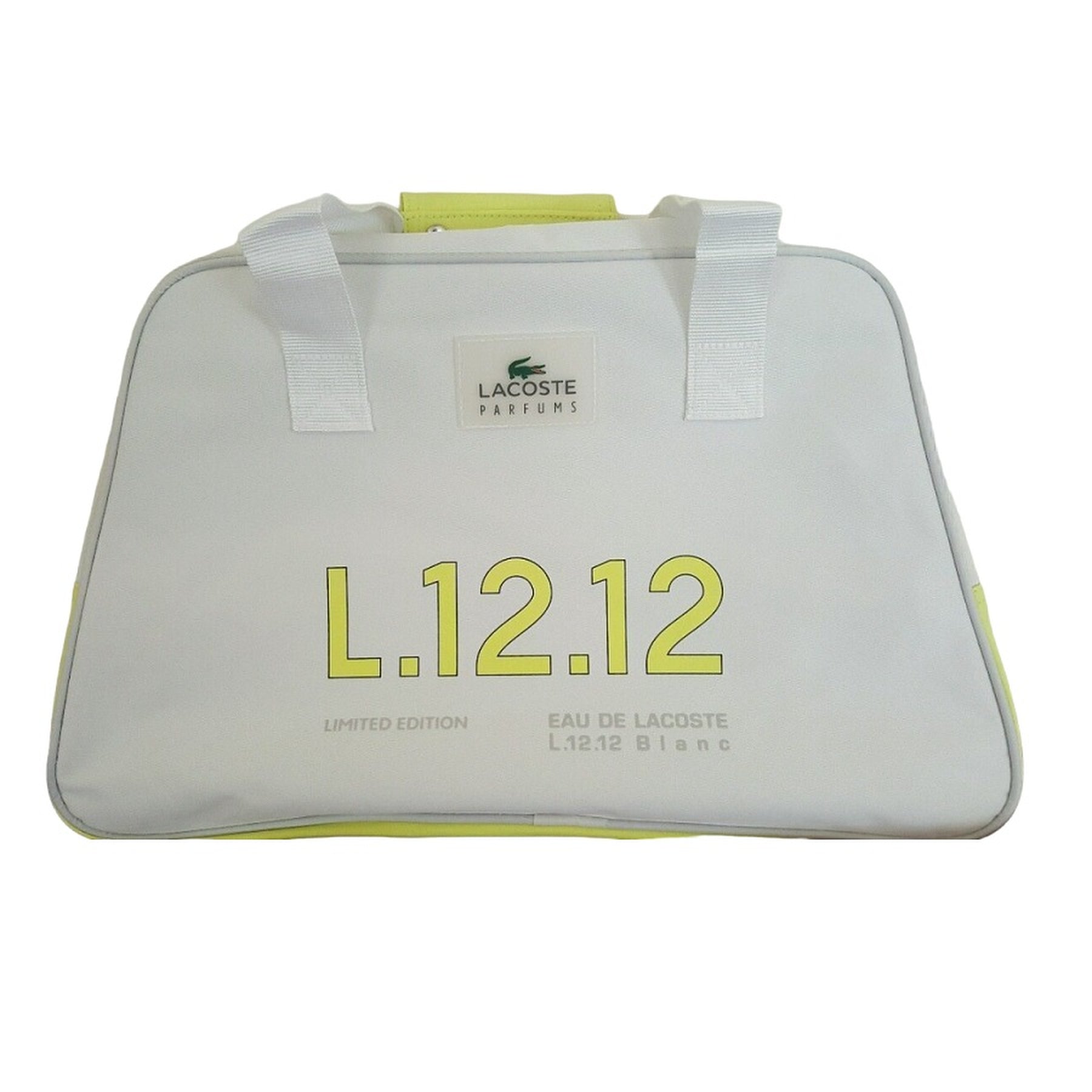 Lacoste, Eau de Lacoste L.12.12 Blanc, Poliester, Geantă textilă, Geantă de călătorie/sală de sport, Alb, Pentru femei, 48 x 18 x 30 cm - Olmarkt