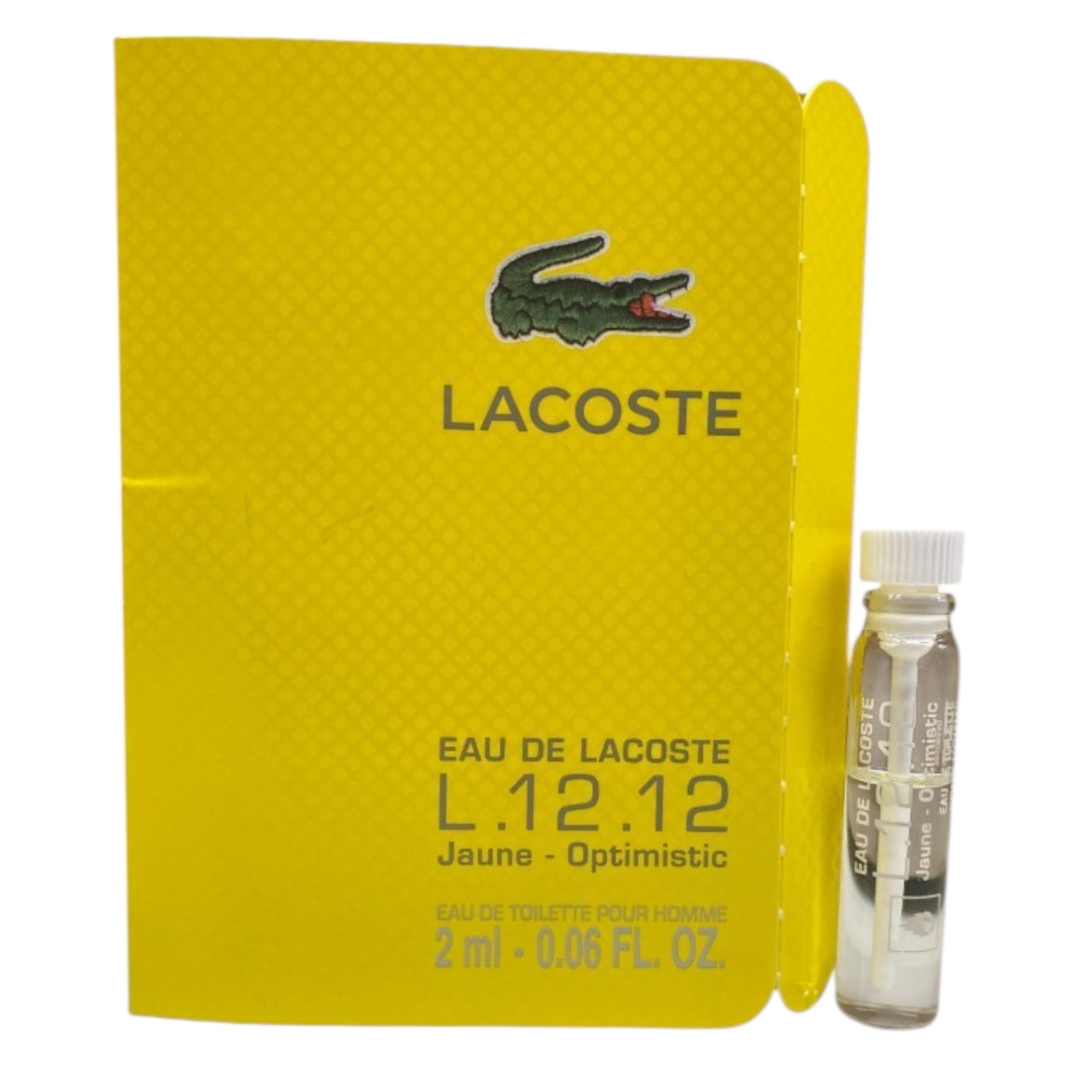 Lacoste, Eau de Lacoste L.12.12 Jaune - Optimistic, Apă de toaletă, Pentru bărbați, 2 ml Flacon - Olmarkt