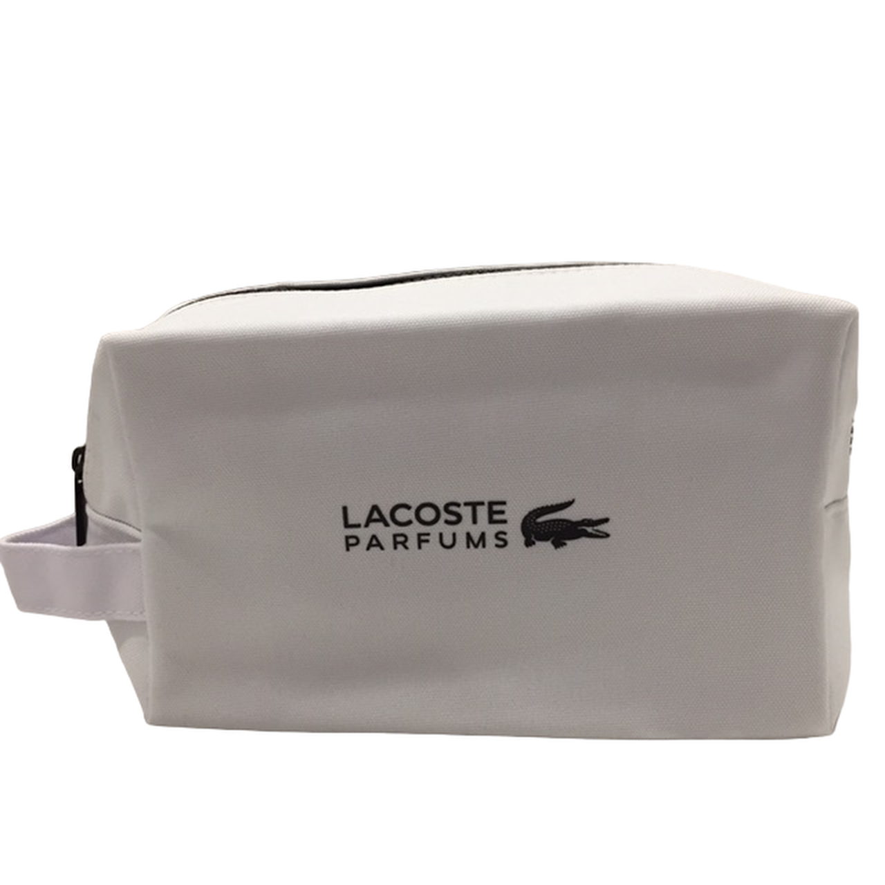 Lacoste, Lacoste, Geantă textilă, Articole de toaletă, Alb, Pentru bărbați - Olmarkt