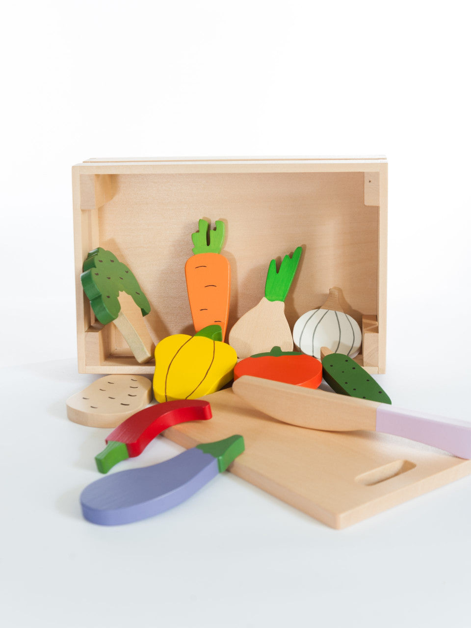 Ladita cu legume, jucarie handmade Marc toys