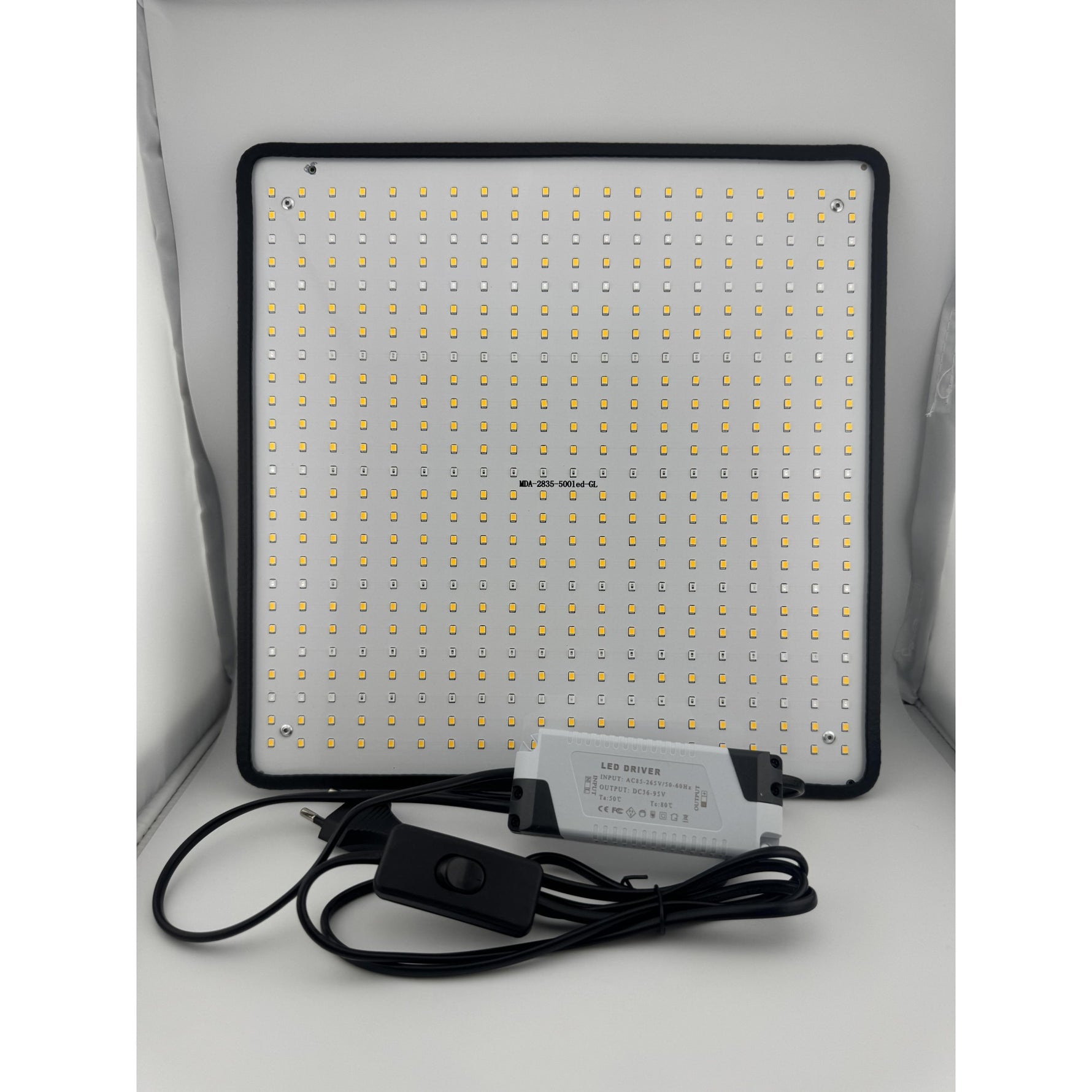 Lampa Crestere Plante, Flippy, Model Keel Edge, 500 LED, 85-265 V, 45 W, Spectru Alb Cald, Rosu si Albastru, 30 x 30