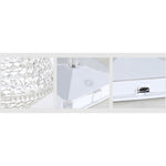 Lampa de birou pe LED RGB 16, Flippy, dimmer tactil, 3 nivele de intensitate, incarcare USB, 3W, Cristal Acrilic, cu