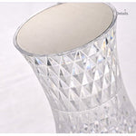 Lampa de birou pe LED RGB 16, Flippy, dimmer tactil, 3 nivele de intensitate, incarcare USB, 3W, Cristal Acrilic, 20x12