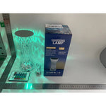 Lampa de birou pe LED RGB 16, Flippy, dimmer tactil, 3 nivele de intensitate, incarcare USB, 3W, Cristal Acrilic, 8x19