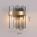Lampa de Perete in Interior, Flippy, Lampa de Lux pentru Decor de Interior, Corp de Iluminat Tip aplica, din Inox Auriu