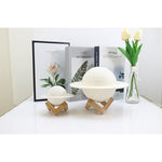 Lampa de veghe cu telecomanda in forma de Saturn 3D Saturn Light 16 culori, alimentare baterii, stand lemn inclus, 15