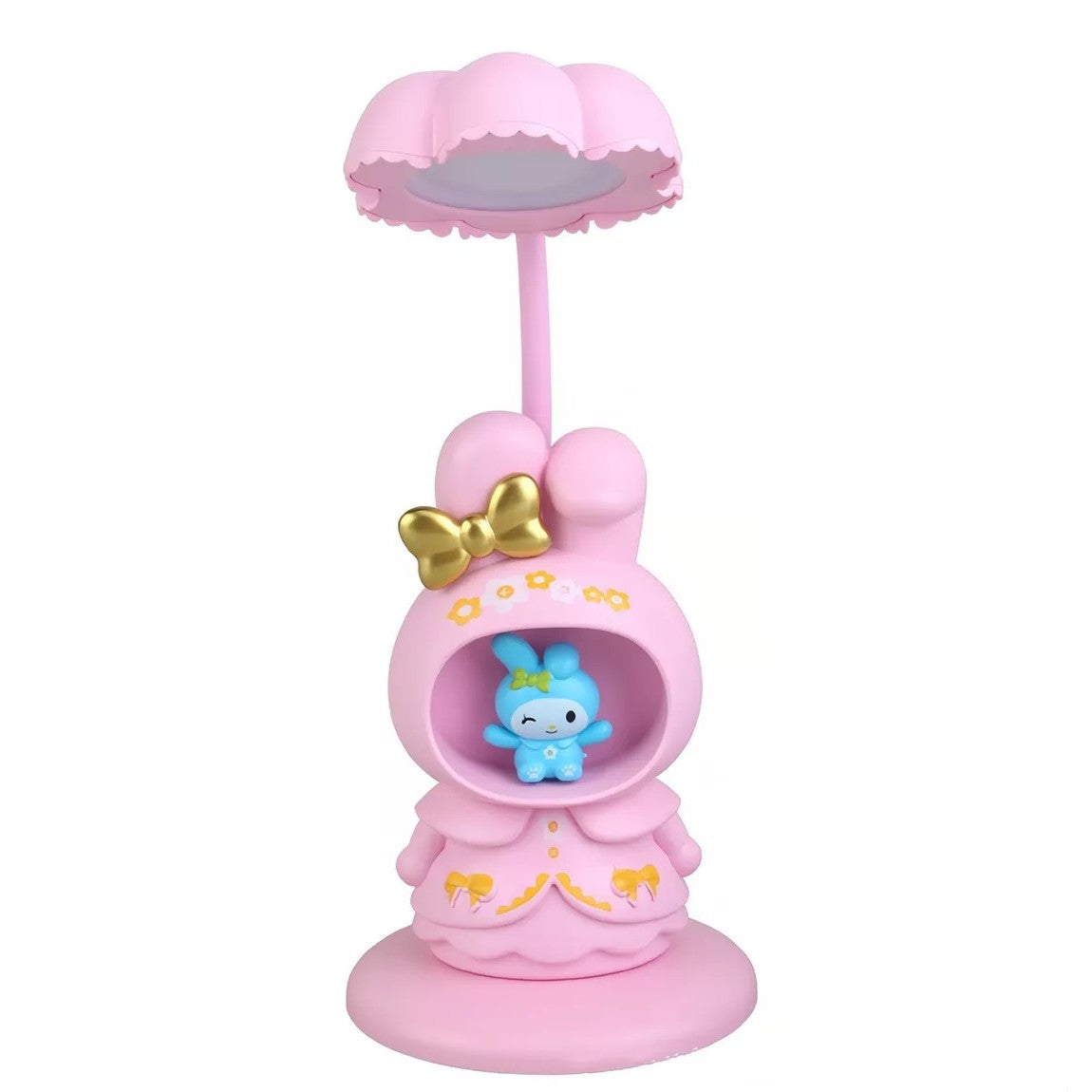 Lampa de Veghe, Flippy, cu Ascutitoare de Creioane, 2 Functii de Lumina, de Birou si de Veghe, Model Iepuras, Incarcare