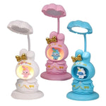Lampa de Veghe, Flippy, cu Ascutitoare de Creioane, 2 Functii de Lumina, de Birou si de Veghe, Model Iepuras, Incarcare