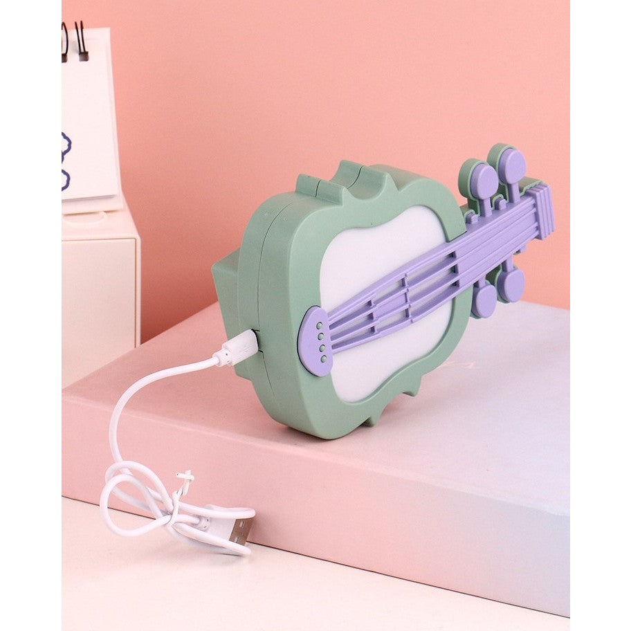 Lampa de Veghe, Flippy, cu Protectie pentru Ochi, Model Violina, Lumina Calda, Incarcare USB, ABS, 14.3x5x9.9 cm,